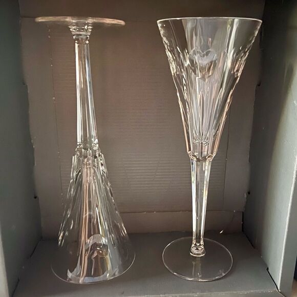 Waterford Crystal Millennium Collection A Toast Year 2000 Champagne Flute Set - Picture 9 of 15